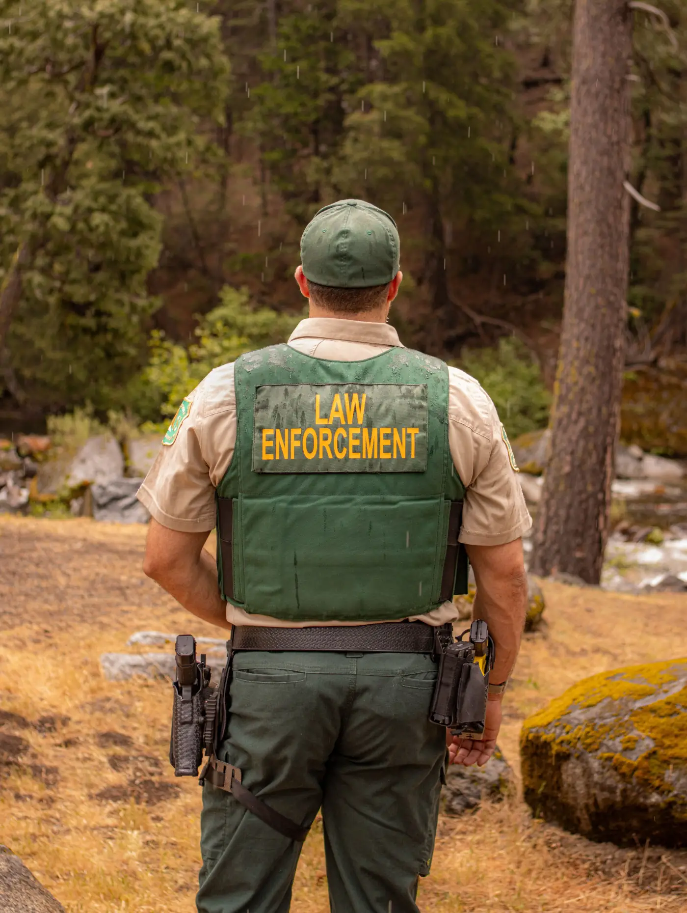 Texas law enforcement officer outdoors